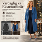 Elegant Lång Jeanskappa Dam – Klassisk Denim Trenchcoat med Dubbelknäppning