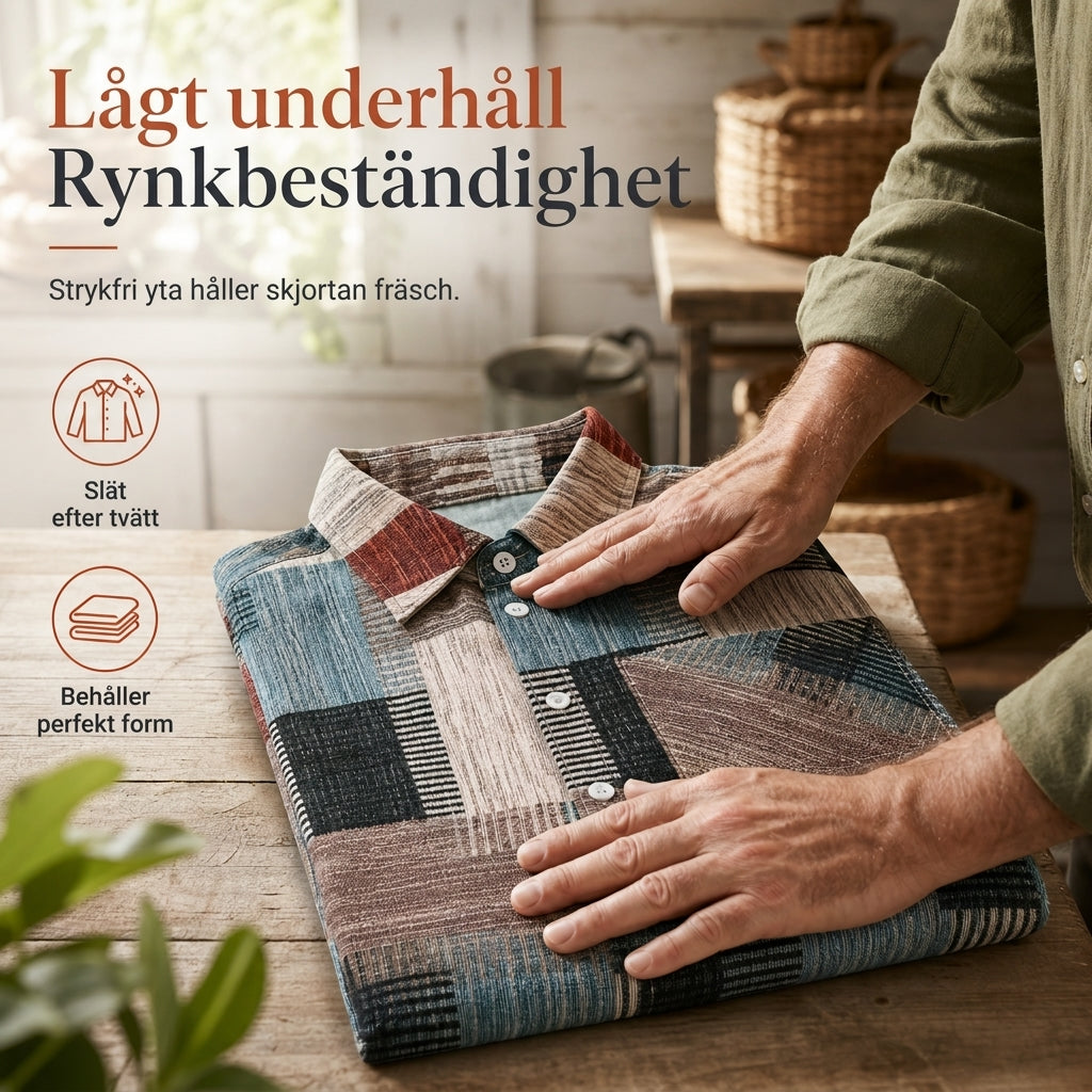⏳ Het erbjudande! |Mysig Rutig Skjorta Dam – Ledig Stil & Bekväm Passform