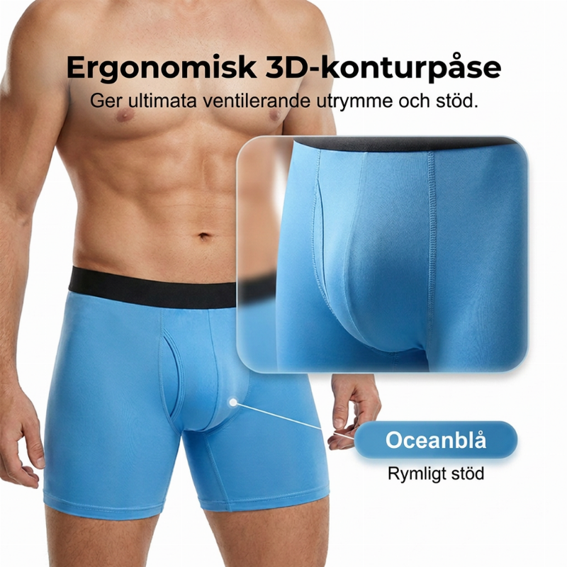 Andningsbara snabbtorkande boxarshorts för män