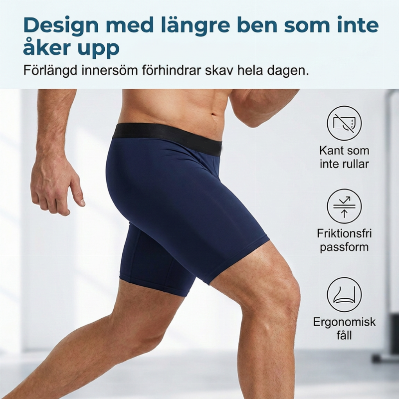 Andningsbara snabbtorkande boxarshorts för män