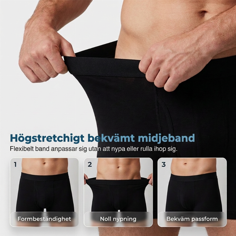 Andningsbara snabbtorkande boxarshorts för män