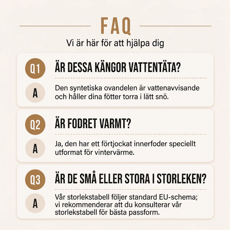 Herrstövlar med varmt foder och anti-slip-sula