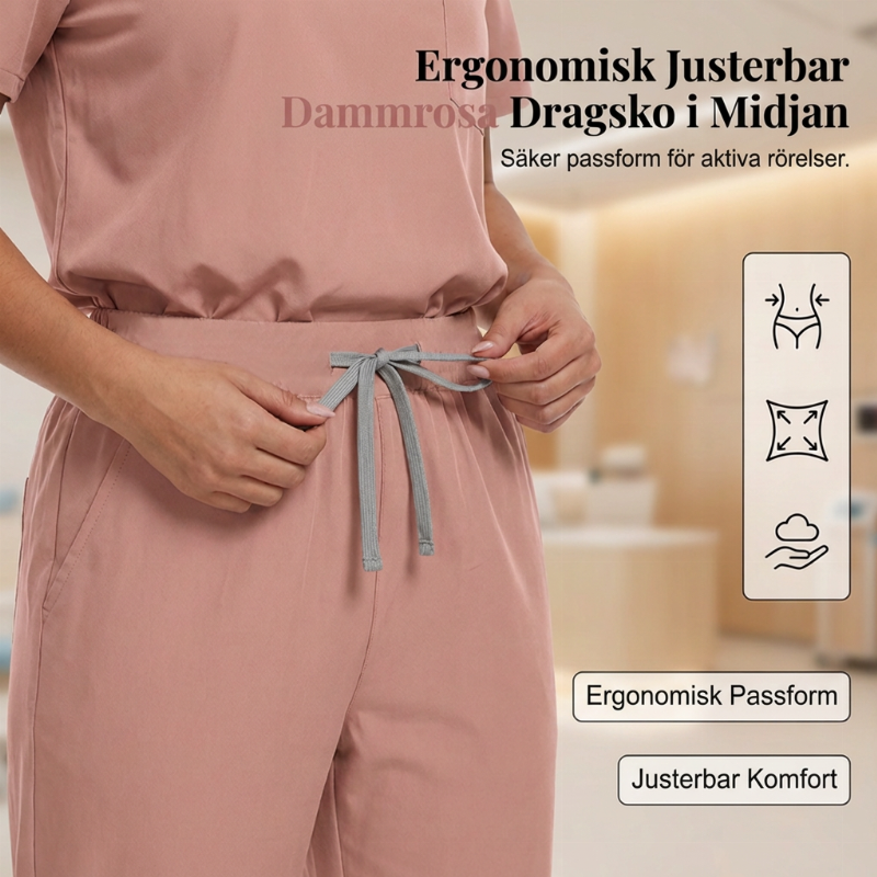 Professionellt Scrubs Set för Kvinnor – Andningsbart & Bekvämt Arbetsset för Vårdpersonal
