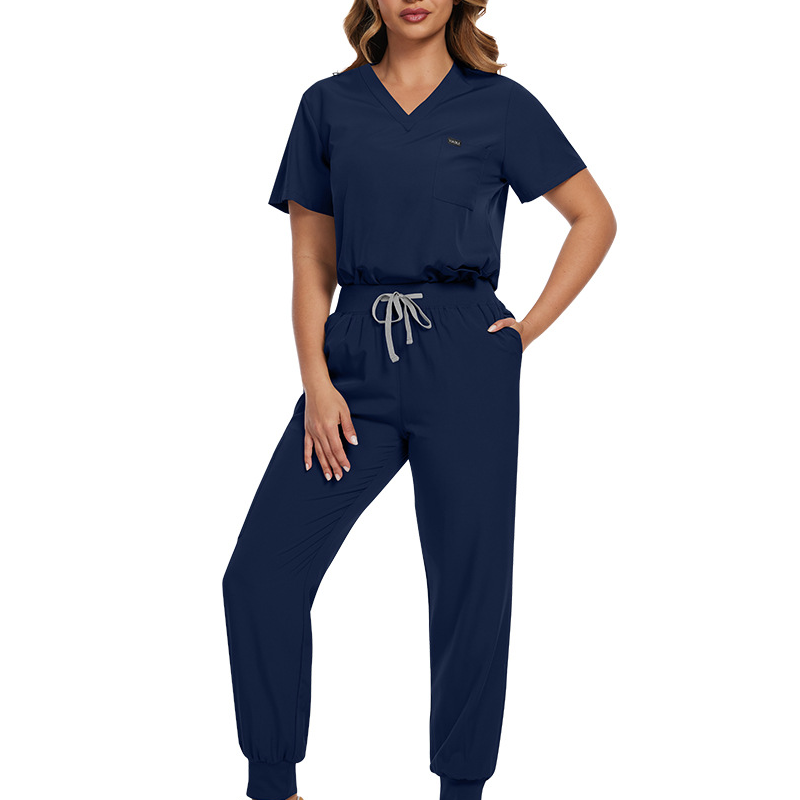 Professionellt Scrubs Set för Kvinnor – Andningsbart & Bekvämt Arbetsset för Vårdpersonal