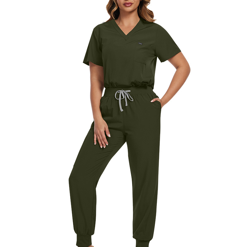 Professionellt Scrubs Set för Kvinnor – Andningsbart & Bekvämt Arbetsset för Vårdpersonal