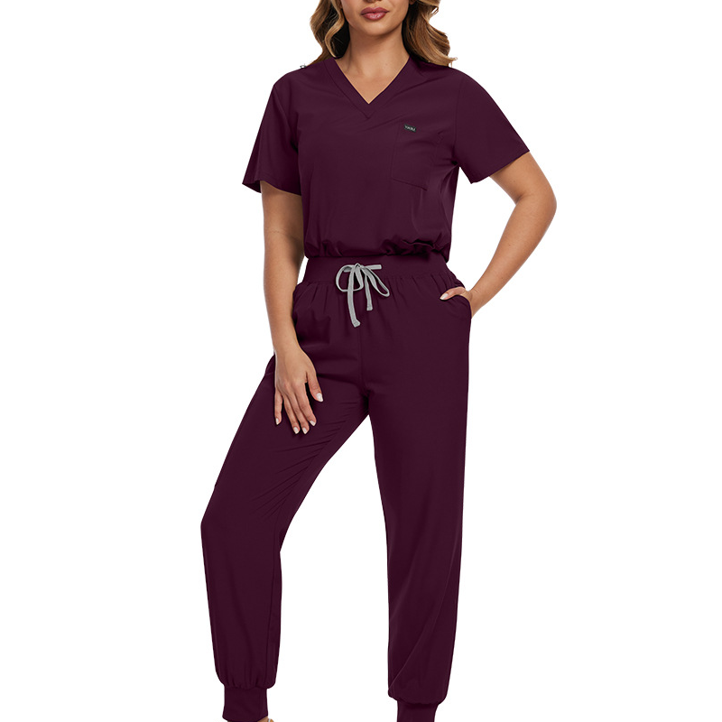 Professionellt Scrubs Set för Kvinnor – Andningsbart & Bekvämt Arbetsset för Vårdpersonal