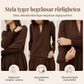 Elegant V-ringad Volangklänning för Kvinnor – Avslappnad Passform med Lagerdesign & Fickor