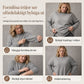 Elegant Oversize Tröja för Dam – Mjuk Stickad Topp med Fladdermusärm & Rynkad Midja