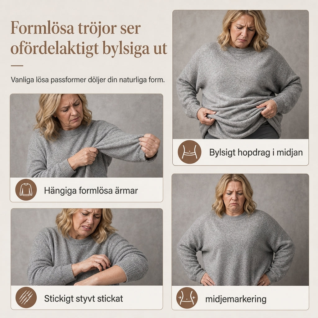Elegant Oversize Tröja för Dam – Mjuk Stickad Topp med Fladdermusärm & Rynkad Midja