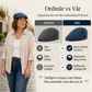 Unisex Vintage Flat Cap i Denimstil – Klassisk Baskerkeps med Retro Look & Komfortabel Passform