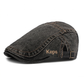 Unisex Vintage Flat Cap i Denimstil – Klassisk Baskerkeps med Retro Look & Komfortabel Passform