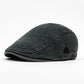 Unisex Vintage Flat Cap i Denimstil – Klassisk Baskerkeps med Retro Look & Komfortabel Passform