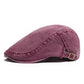 Unisex Vintage Flat Cap i Denimstil – Klassisk Baskerkeps med Retro Look & Komfortabel Passform