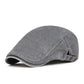 Unisex Vintage Flat Cap i Denimstil – Klassisk Baskerkeps med Retro Look & Komfortabel Passform