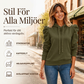 Huvtröja med Puffärmar för Dam – Mjuk & Elegant Hoodie med Avslappnad Passform