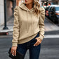 Huvtröja med Puffärmar för Dam – Mjuk & Elegant Hoodie med Avslappnad Passform