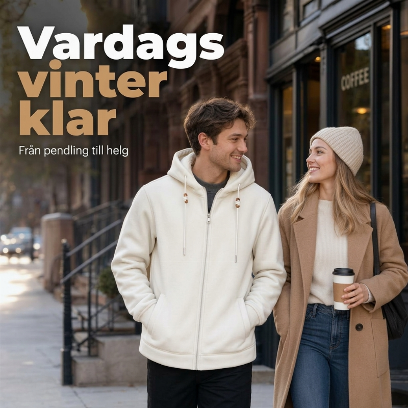 Unisex Sherpa-Huvtröja – Extra Varm, Mjuk & Bekväm Vintertröja för Dam och Herr
