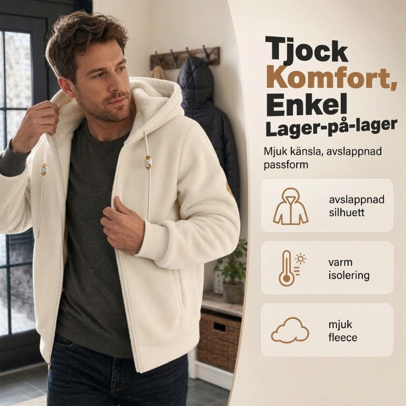 Unisex Sherpa-Huvtröja – Extra Varm, Mjuk & Bekväm Vintertröja för Dam och Herr