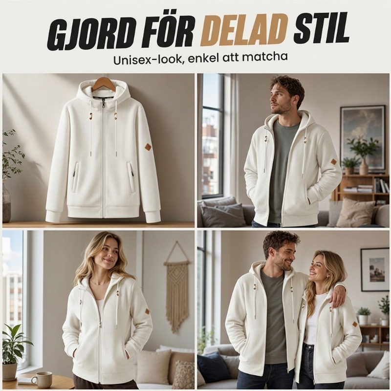 Unisex Sherpa-Huvtröja – Extra Varm, Mjuk & Bekväm Vintertröja för Dam och Herr