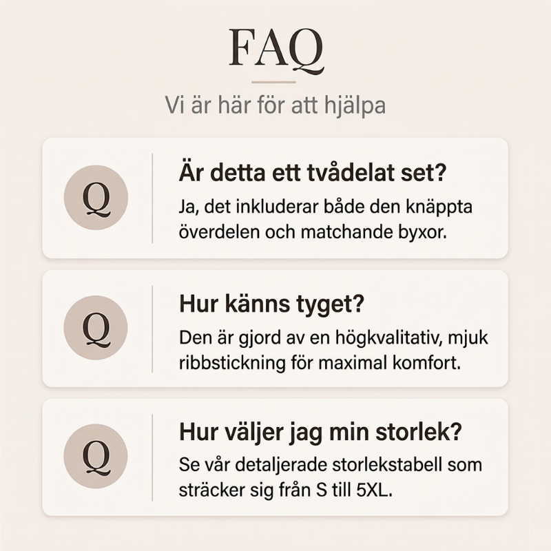 Elegant 2-delat Set för Dam – Mjuk Stickad Kofta & Byxor med Avslappnad Passform