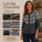 Vintage Jacquard Kofta Dam – Fair Isle Stickad Cardigan med Vintage Mönster