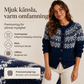 Vintage Jacquard Kofta Dam – Fair Isle Stickad Cardigan med Vintage Mönster