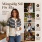 Vintage Jacquard Kofta Dam – Fair Isle Stickad Cardigan med Vintage Mönster