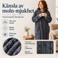 🌙 Lång Nattklänning Dam i Mjuk Plysch – Varm & Mysig med Fickor✨