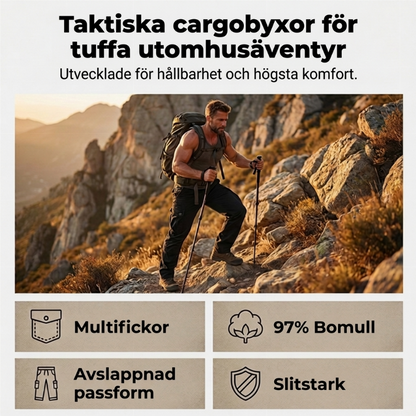 Cargobyxor Herr i Bomull – Slitstark Modell med Flera Fickor