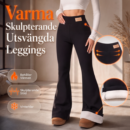 💰 Halva priset! 👖Varmfodrade Utställda Leggings Dam – Hög Midja, Smickrande Passform & Vinterkomfort