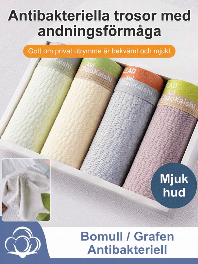 3 stycken bubbelbomulls boxer Shorts för män