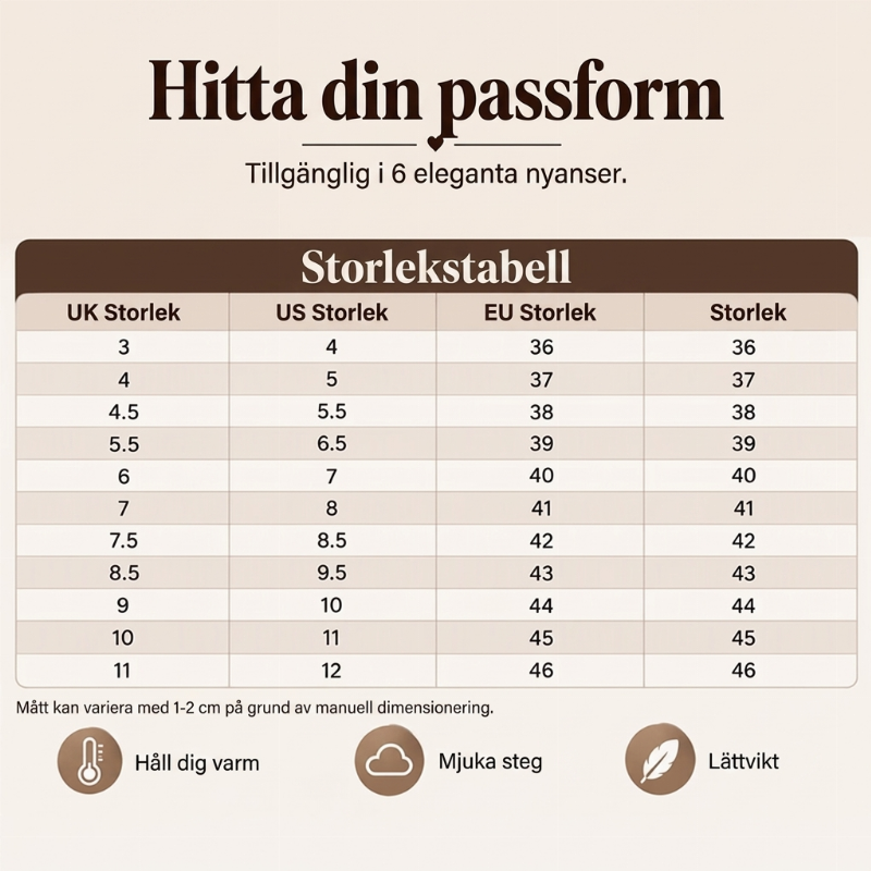 Fodrade Vinterskor Dam – Varma Slip-on Skor med Mjukt Foder