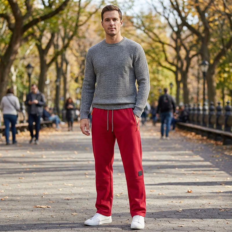 Varma Fodrade Vinterbyxor Unisex – Med Dragsko & Dragkedjefickor