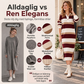 👗 Randig Stickad Klänning Dam – Mjuk Värme, Klassisk Krage & Elegant Vardagsstil