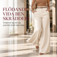 👖 Casual bredbyxor av kostymmaterial for kvinnor, langbyxor for host och vinter