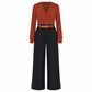 👖 Casual bredbyxor av kostymmaterial for kvinnor, langbyxor for host och vinter