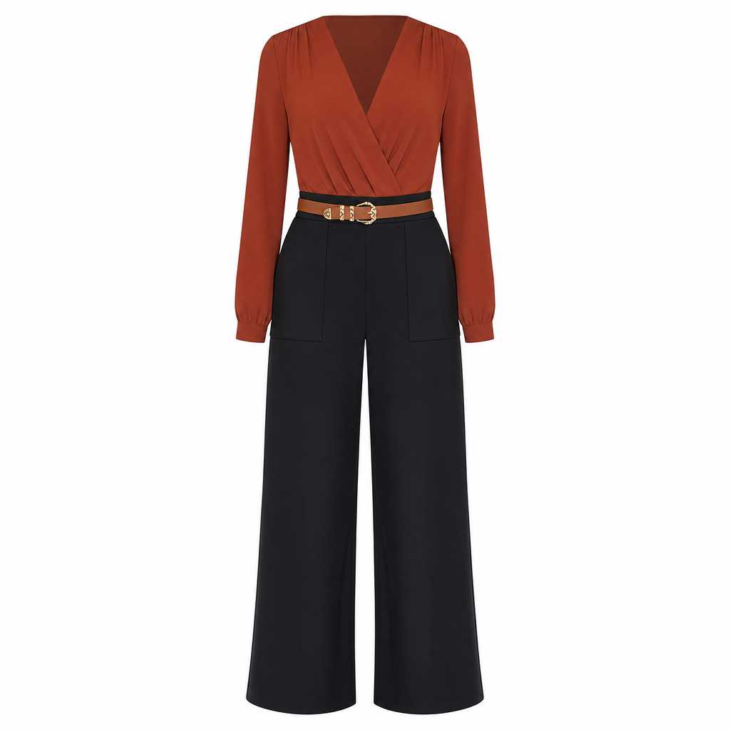 👖 Casual bredbyxor av kostymmaterial for kvinnor, langbyxor for host och vinter
