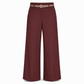 👖 Casual bredbyxor av kostymmaterial for kvinnor, langbyxor for host och vinter