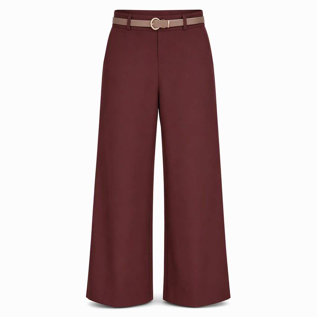 👖 Casual bredbyxor av kostymmaterial for kvinnor, langbyxor for host och vinter