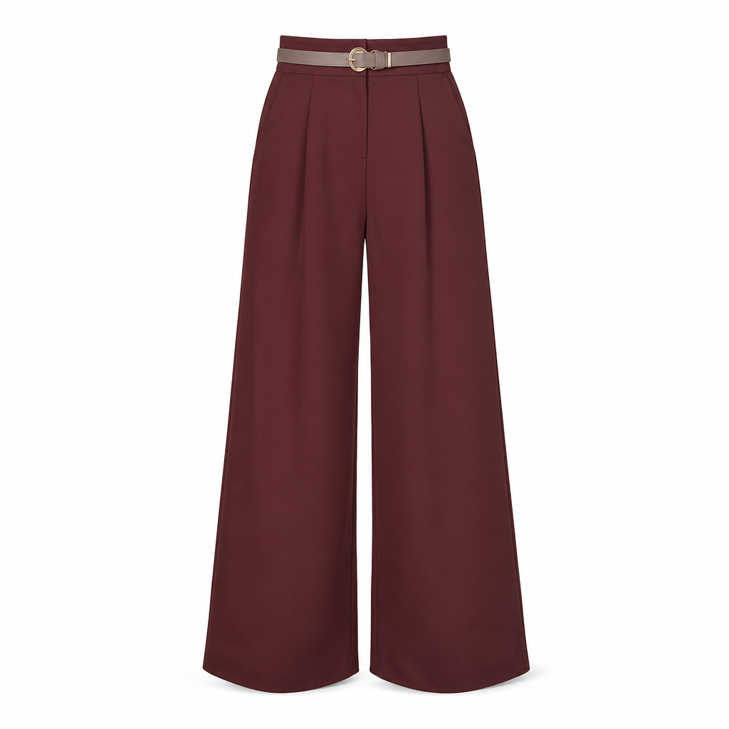 👖 Casual bredbyxor av kostymmaterial for kvinnor, langbyxor for host och vinter