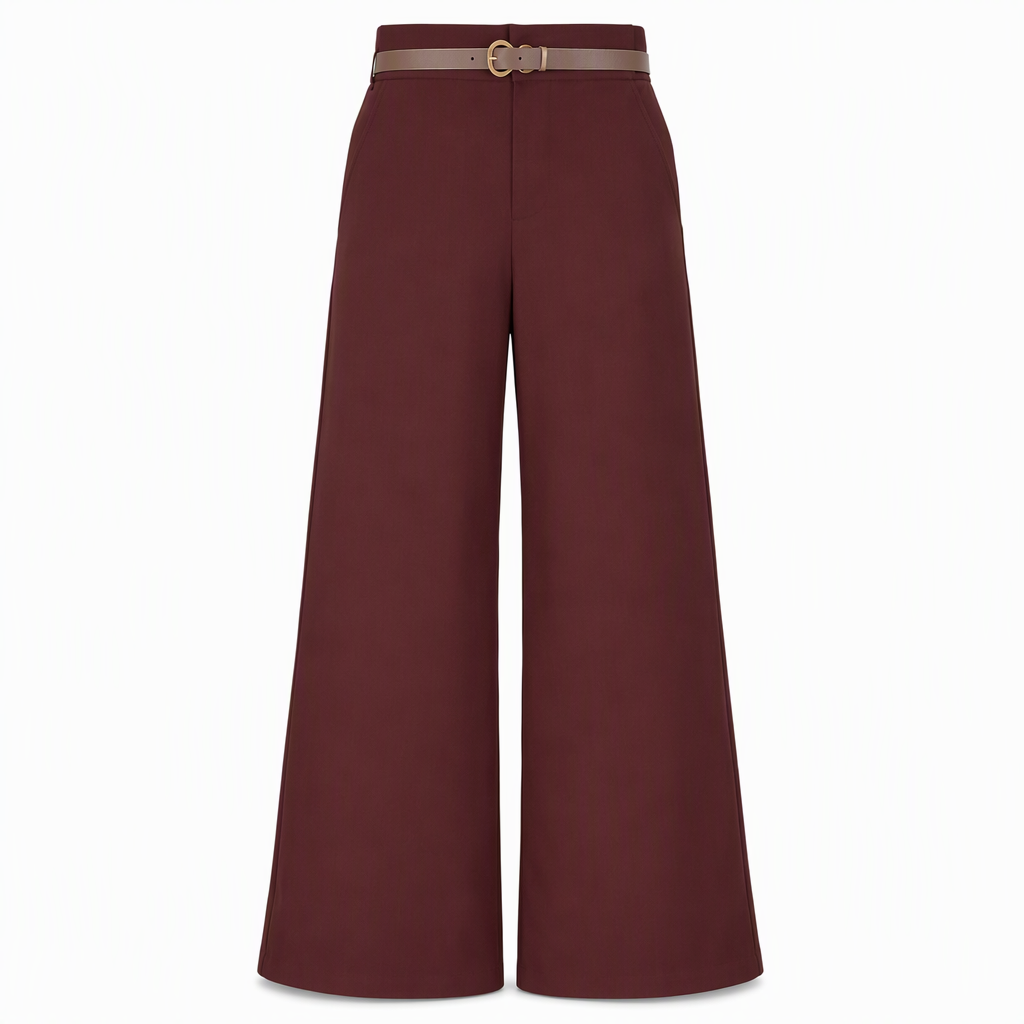 👖 Casual bredbyxor av kostymmaterial for kvinnor, langbyxor for host och vinter