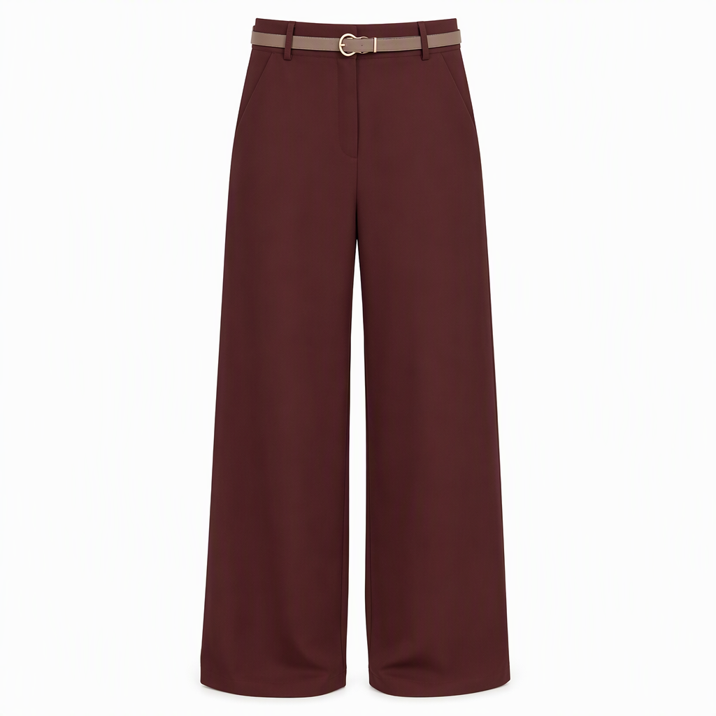 👖 Casual bredbyxor av kostymmaterial for kvinnor, langbyxor for host och vinter