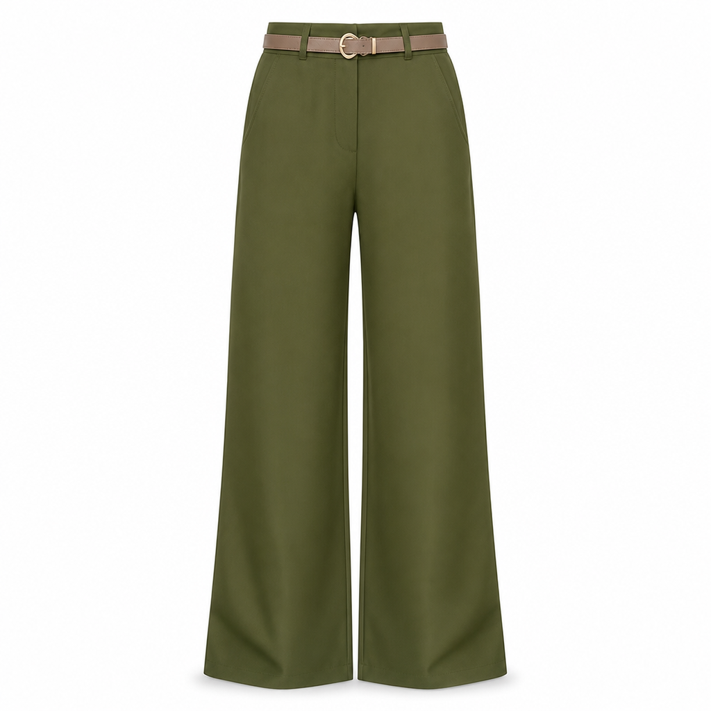 👖 Casual bredbyxor av kostymmaterial for kvinnor, langbyxor for host och vinter
