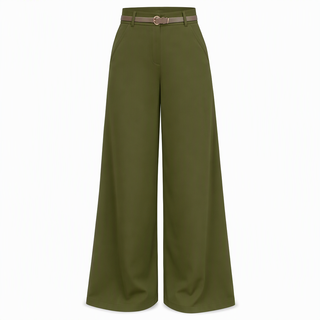 👖 Casual bredbyxor av kostymmaterial for kvinnor, langbyxor for host och vinter
