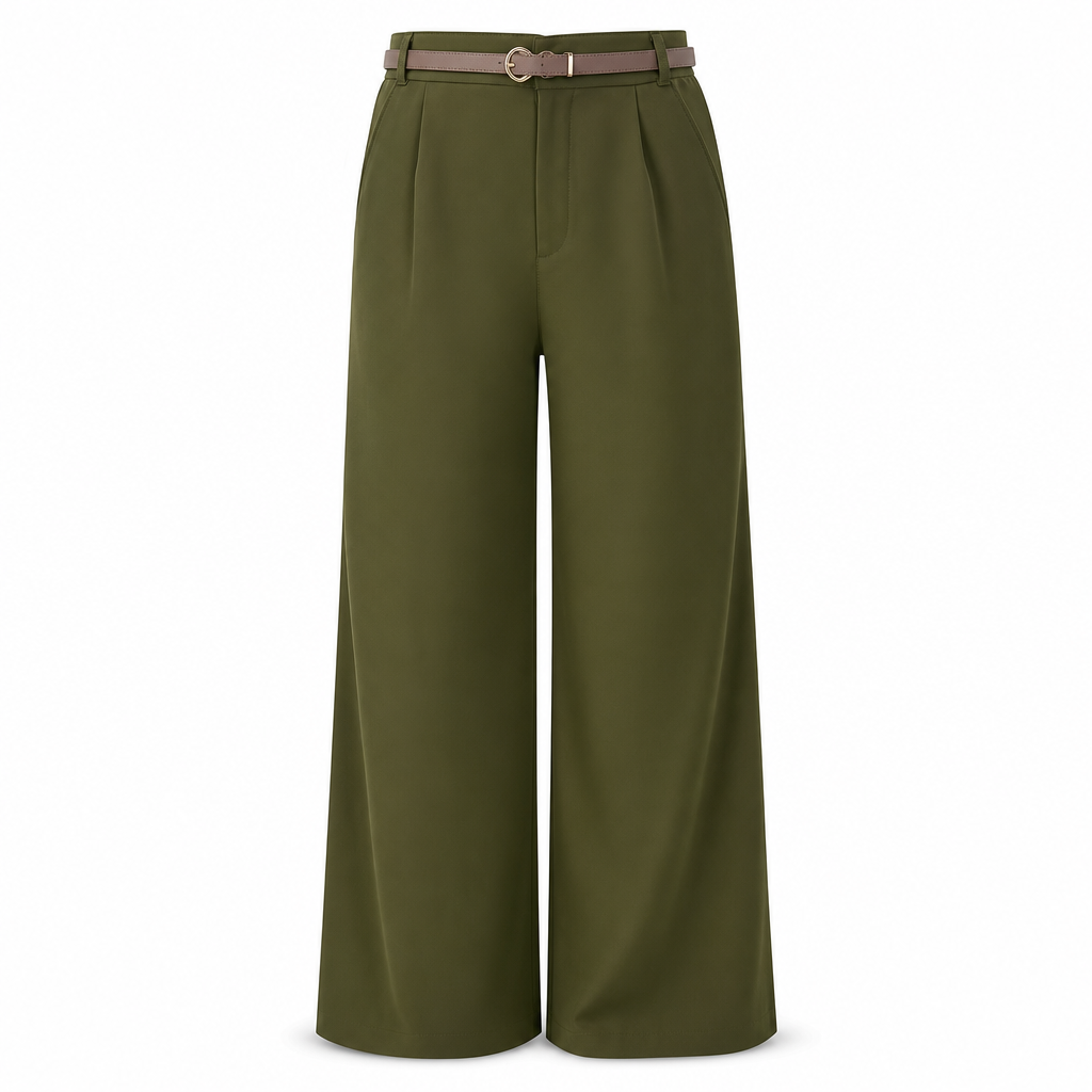 👖 Casual bredbyxor av kostymmaterial for kvinnor, langbyxor for host och vinter