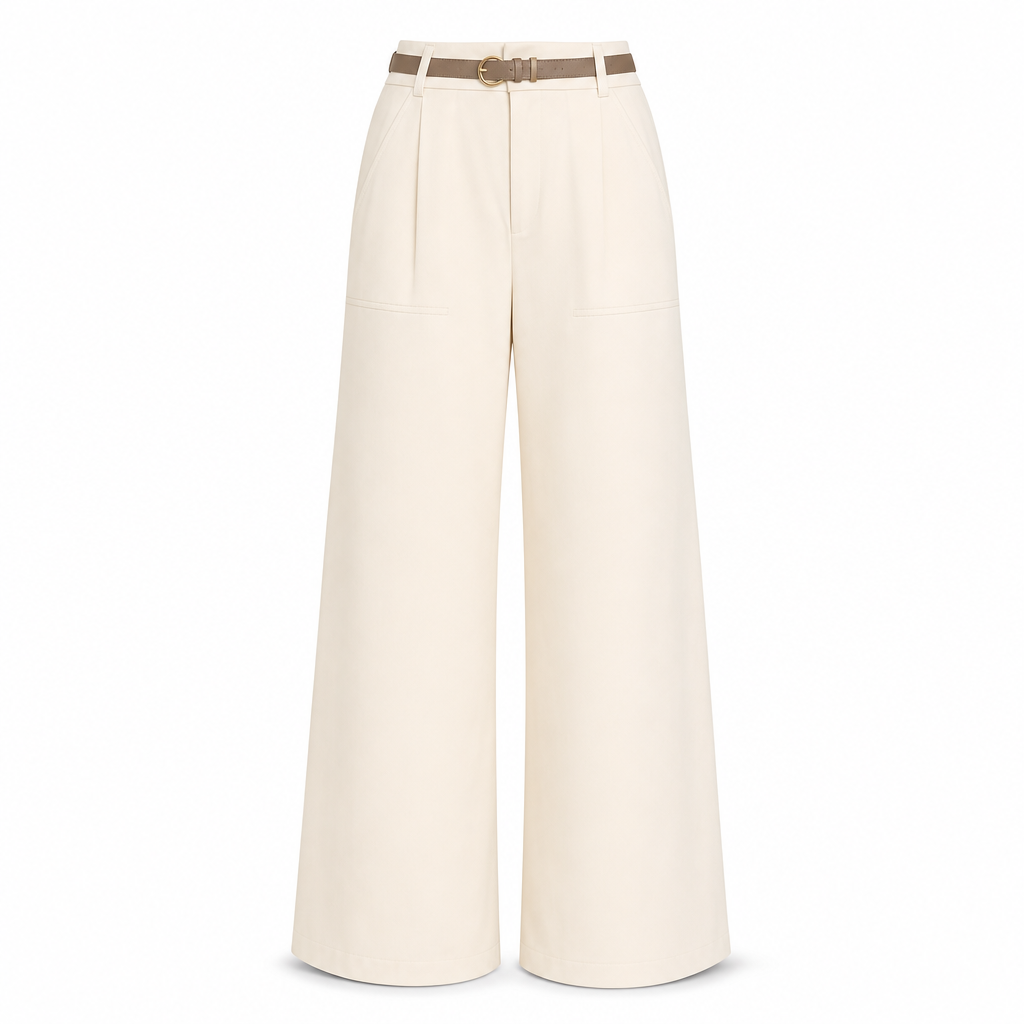 👖 Casual bredbyxor av kostymmaterial for kvinnor, langbyxor for host och vinter
