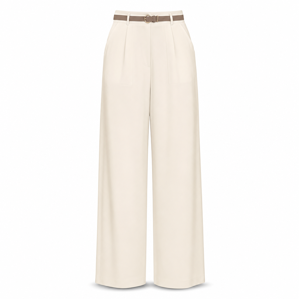 👖 Casual bredbyxor av kostymmaterial for kvinnor, langbyxor for host och vinter