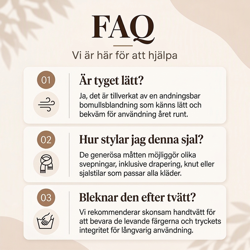 🧣 Mångsidig lättvikts schal med leopardmönster