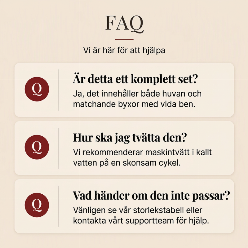 ✨ Ny kollektion 🤍Mjukt Set Dam – Huvtröja och Vida Mjukisbyxor i Borstad Kvalitet
