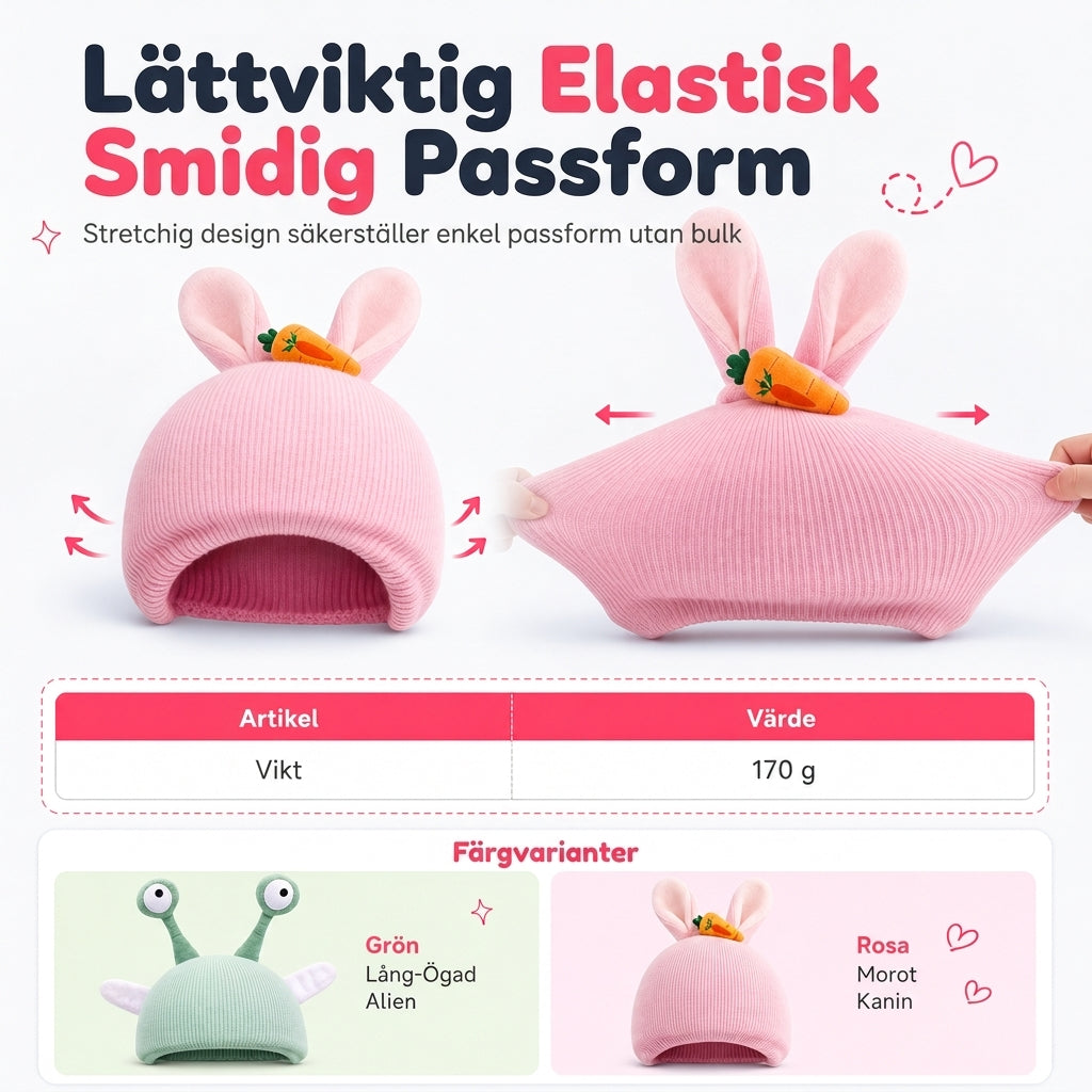 💰Stickat Hjälmöverdrag med Figurer – Elastiskt och Vindtätt för Skidåkning